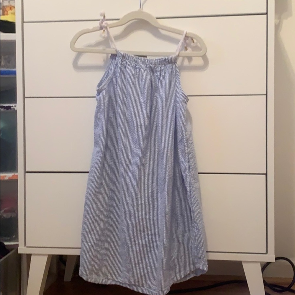 Kids blue and white beachy dress